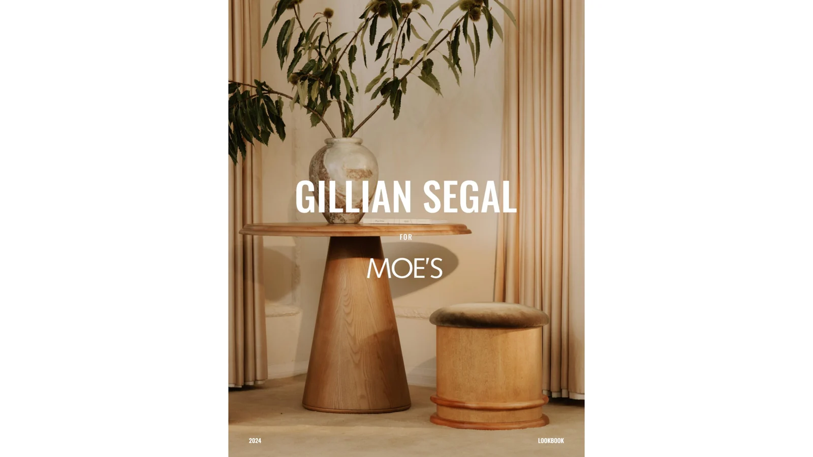 Cover of the Gillian Segal for Moe's Home lookbook PDF